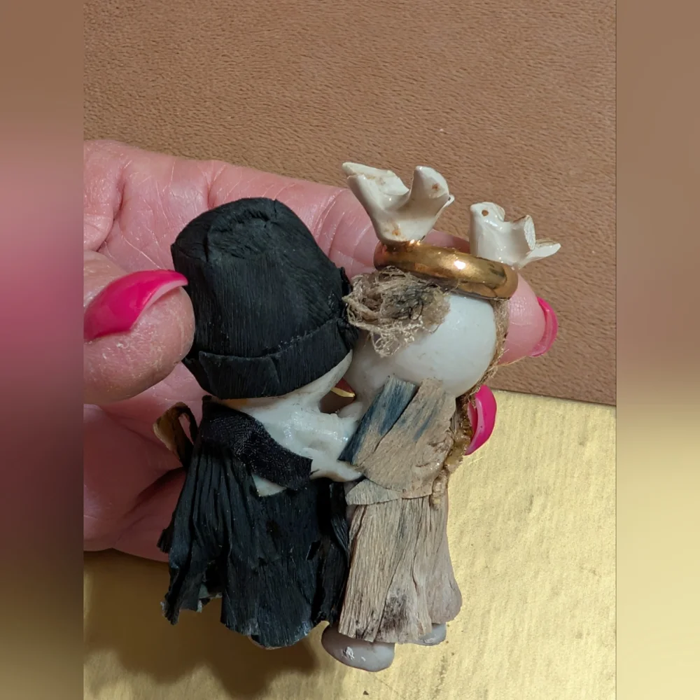 Antique Ceramic Kewpie Wedding Cake Topper